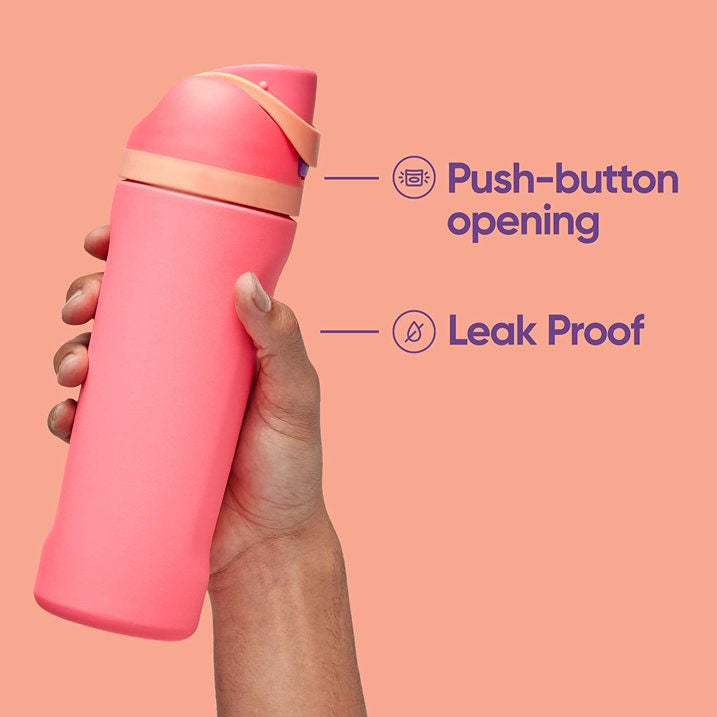 Leak-Proof Insulated Bottle | Patented Sip Lid, 24hr Ice Cold, Classic - Off-white