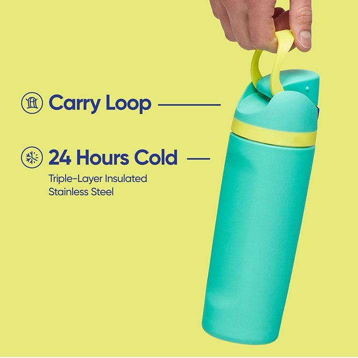 Leak-Proof Insulated Bottle | Patented Sip Lid, 24hr Ice Cold, Classic - Off-white