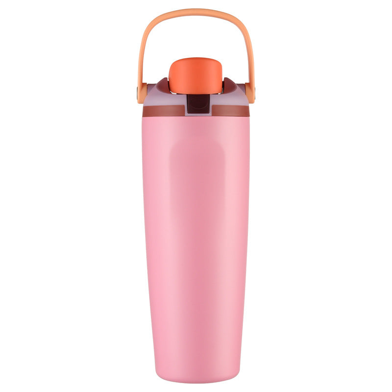 Leak-Proof Insulated Bottle | Patented Sip Lid, 24hr Ice Cold, Easy-Carry Handle Sway - Bright Pink
