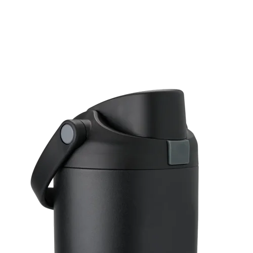 Leak-Proof Insulated Bottle | Patented Sip Lid, 24hr Ice Cold, Easy-Carry Handle Sway - Black