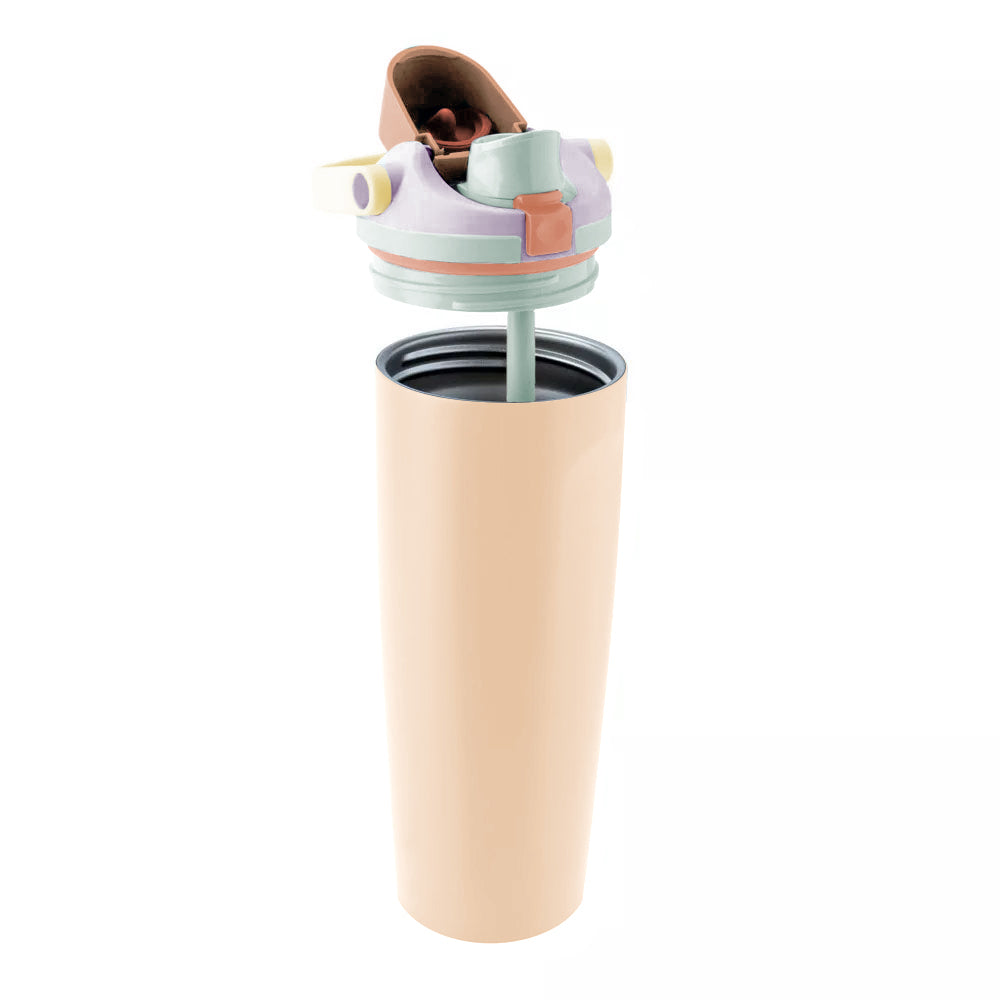Leak-Proof Insulated Bottle | Patented Sip Lid, 24hr Ice Cold, Easy-Carry Handle Sway - Matte Pink