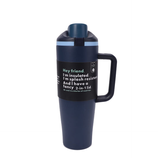 Leak-Proof Insulated Bottle | Patented Sip Lid, 24hr Ice Cold,Tumbler - Navy blue