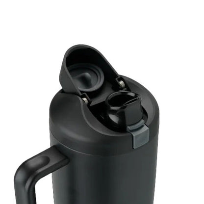 Leak-Proof Insulated Bottle | Patented Sip Lid, 24hr Ice Cold,Tumbler - Black