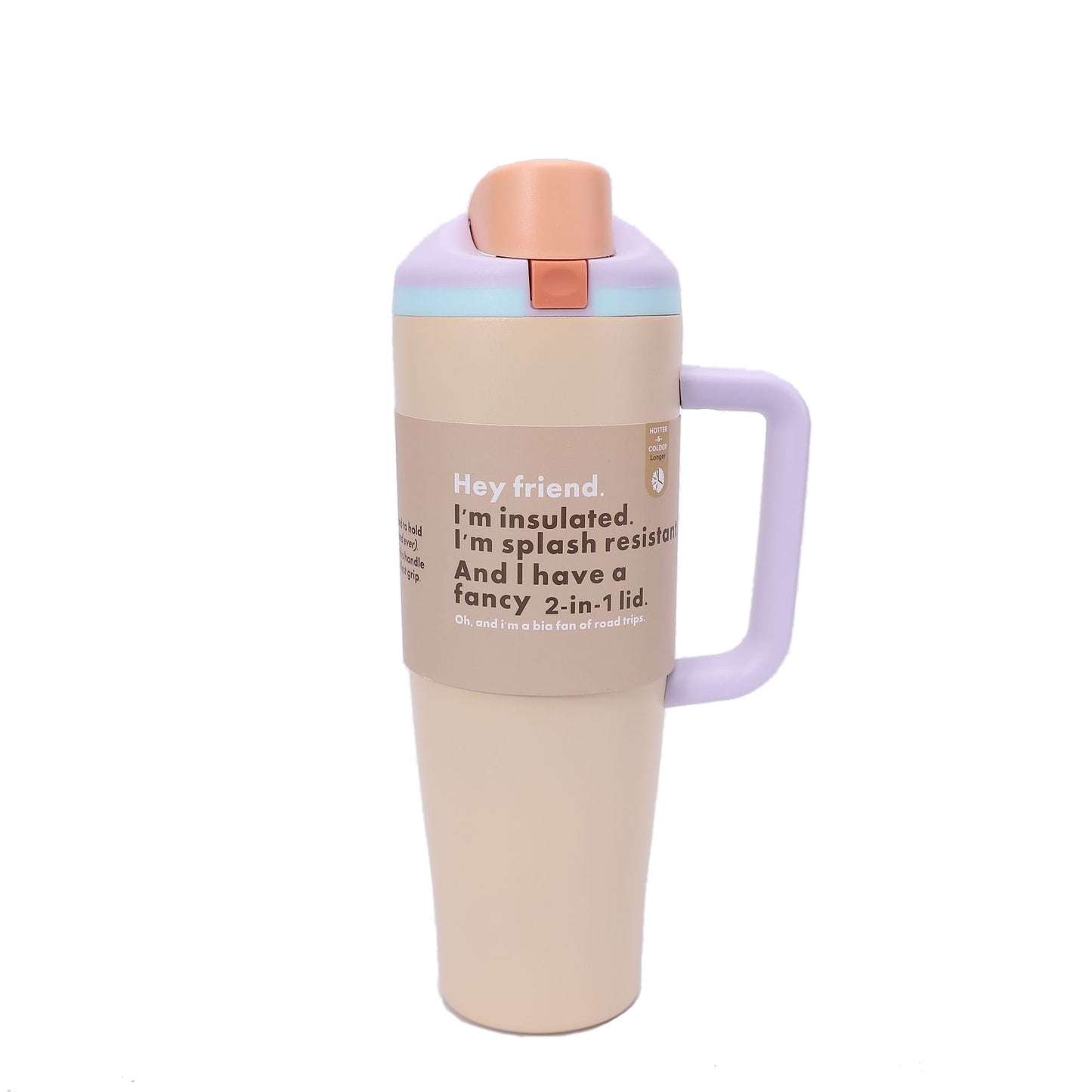 Leak-Proof Insulated Bottle | Patented Sip Lid, 24hr Ice Cold,Tumbler - Matte pink