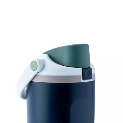Leak-Proof Insulated Bottle | Patented Sip Lid, 24hr Ice Cold, Easy-Carry Handle,Sway - Navy Blue