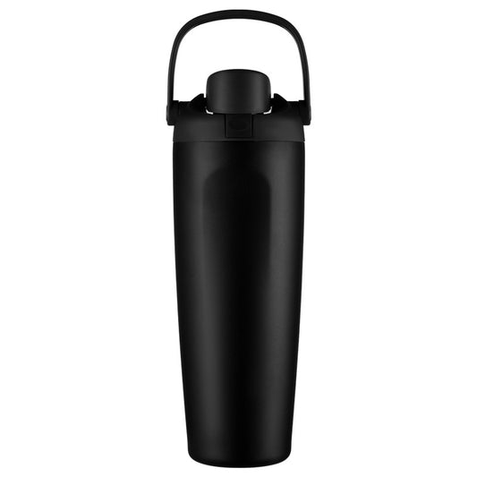 Leak-Proof Insulated Bottle | Patented Sip Lid, 24hr Ice Cold, Easy-Carry Handle Sway - Black