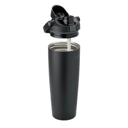 Leak-Proof Insulated Bottle | Patented Sip Lid, 24hr Ice Cold, Easy-Carry Handle Sway - Black