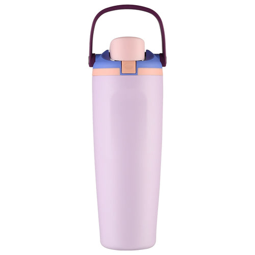 Leak-Proof Insulated Bottle | Patented Sip Lid, 24hr Ice Cold, Easy-Carry Handle Sway - Light Purple