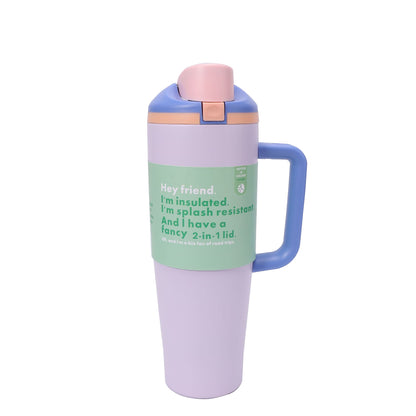 Leak-Proof Insulated Bottle | Patented Sip Lid, 24hr Ice Cold,Tumbler - Light purple