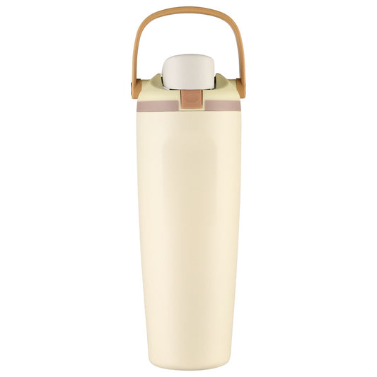 Leak-Proof Insulated Bottle | Patented Sip Lid, 24hr Ice Cold, Easy-Carry Handle Sway - Milky White