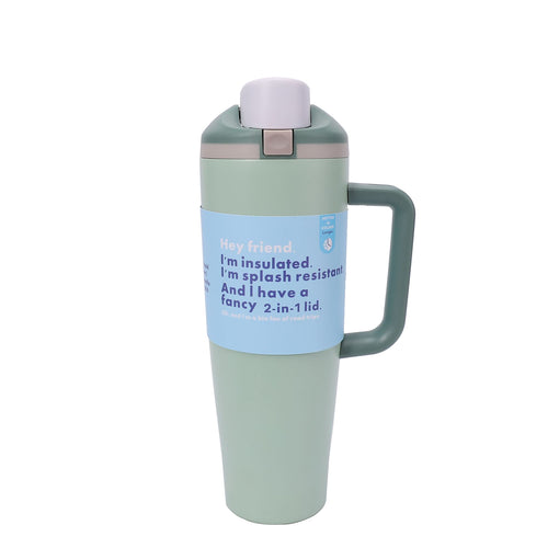 Leak-Proof Insulated Bottle | Patented Sip Lid, 24hr Ice Cold,Tumbler - Light green
