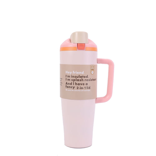 Leak-Proof Insulated Bottle | Patented Sip Lid, 24hr Ice Cold,Tumbler - Rose Quartz