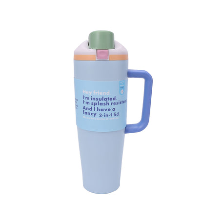 Leak-Proof Insulated Bottle | Patented Sip Lid, 24hr Ice Cold,Tumbler - Light blue