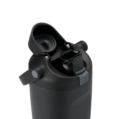 Leak-Proof Insulated Bottle | Patented Sip Lid, 24hr Ice Cold, Easy-Carry Handle Sway - Black